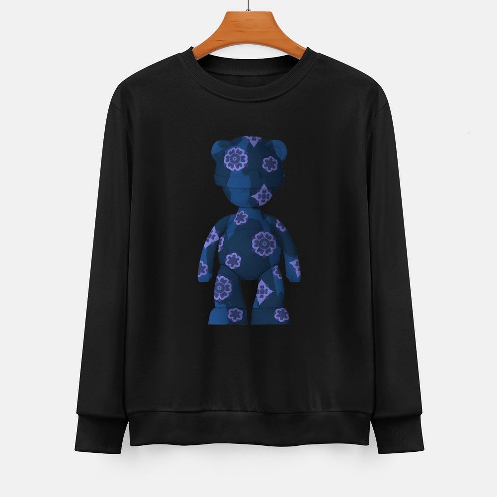 Long Sleeve With Front PatternPlain Crewneck